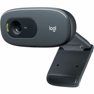 Logitech C270 HD Webcam with noise-reducing mics for video calls