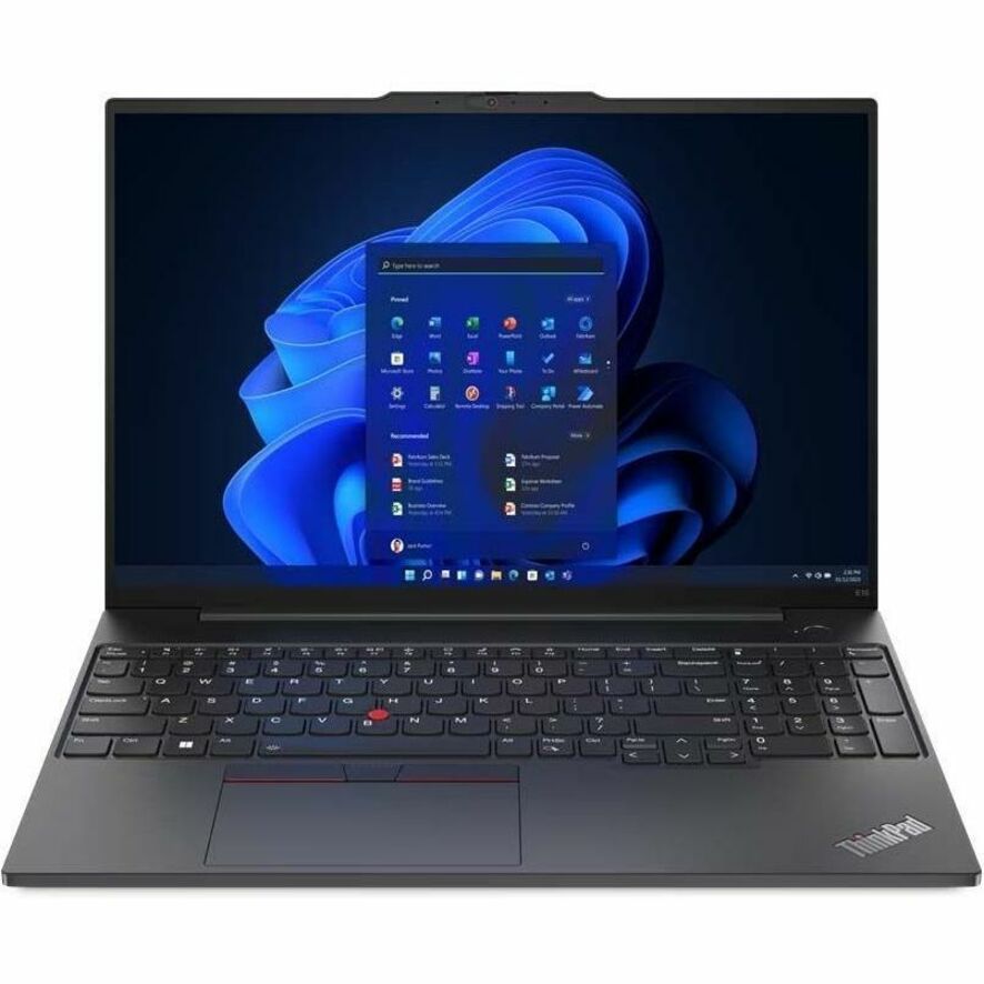Lenovo ThinkPad E16 Gen 1 21JN0040US 16" Touchscreen Notebook - WUXGA - 60 Hz - Intel Core i5 13th Gen i5-1335U - 16 GB - 512 GB SSD - English Keyboard - Graphite Black
