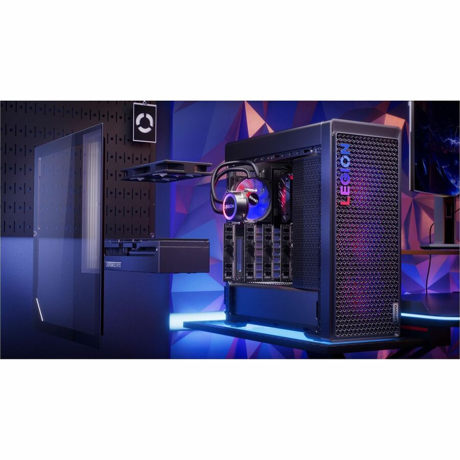 Lenovo Legion T7 34IAS10 90Y6003KUS Gaming Desktop Computer - Intel Core Ultra 7 265KF - 32 GB - 1 TB SSD - Tower - Storm Gray