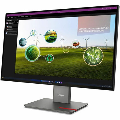 Lenovo ThinkVision P27Q-40 27" Class WQHD LED Monitor - 16:9 - Eclipse Black