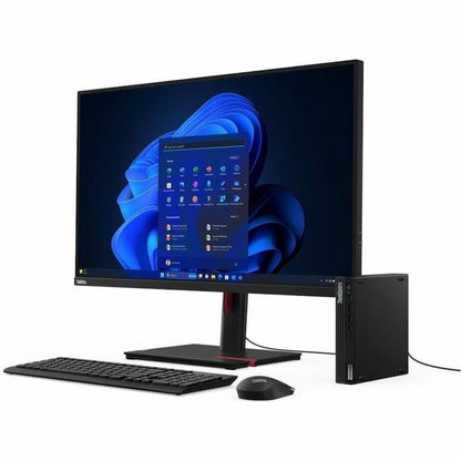 Lenovo ThinkCentre M70q Gen 5 12TD001RUS Desktop Computer - Intel Core i5 14th Gen i5-14400T - 16 GB - 512 GB SSD - Tiny - Black
