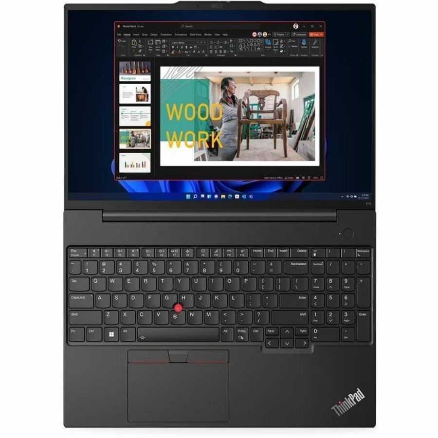 Lenovo ThinkPad E16 Gen 1 21JN0040US 16" Touchscreen Notebook - WUXGA - 60 Hz - Intel Core i5 13th Gen i5-1335U - 16 GB - 512 GB SSD - English Keyboard - Graphite Black