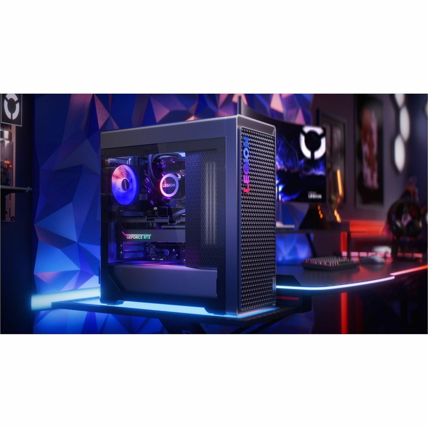 Lenovo Legion T7 34IAS10 90Y6003KUS Gaming Desktop Computer - Intel Core Ultra 7 265KF - 32 GB - 1 TB SSD - Tower - Storm Gray