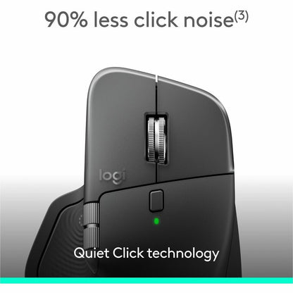 Logitech MX Master 4 for Business, Wireless Mouse with Quiet Clicks, 8K DPI, MagSpeed Scrolling, Logi Bolt Receiver, Graphite