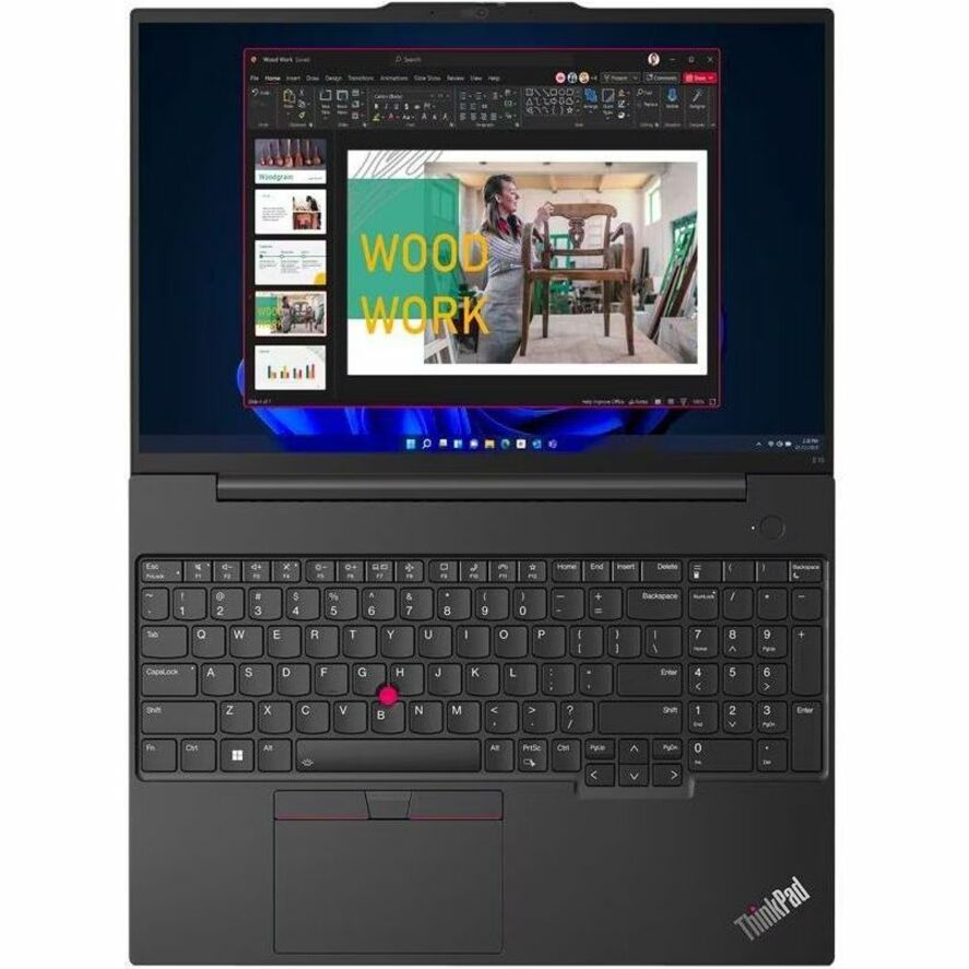 Lenovo ThinkPad E16 Gen 1 21JN003YUS 16" Notebook - WUXGA - 60 Hz - Intel Core i5 13th Gen i5-1335U - 16 GB - 256 GB SSD - English Keyboard - Graphite Black