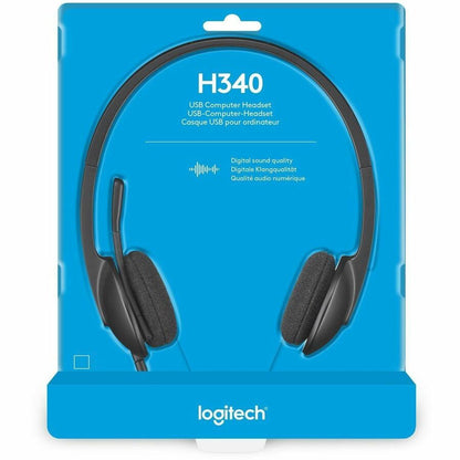 Logitech H340 USB Headset with Noise-Cancelling Mic