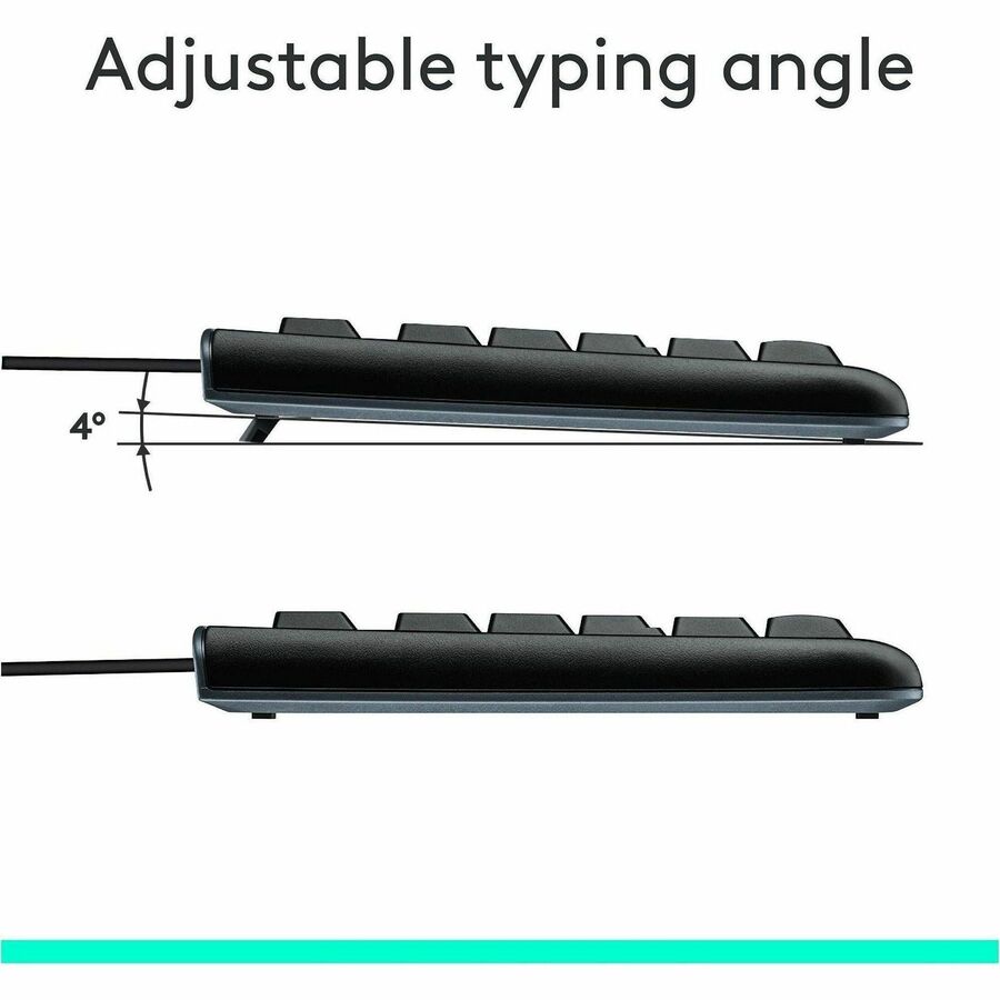 Logitech MK120 Wired Keyboard and Mouse Combo for Windows, Optical Wired Mouse, Full-Size Keyboard, USB Plug-and-Play