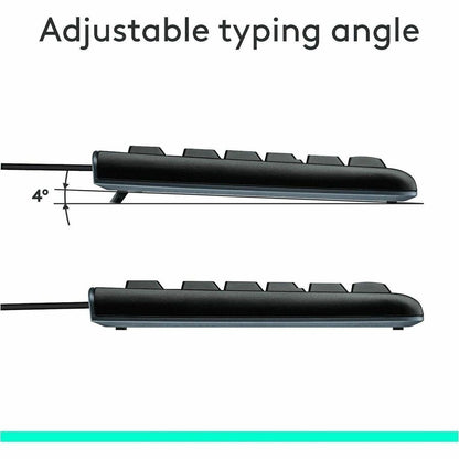 Logitech MK120 Wired Keyboard and Mouse Combo for Windows, Optical Wired Mouse, Full-Size Keyboard, USB Plug-and-Play